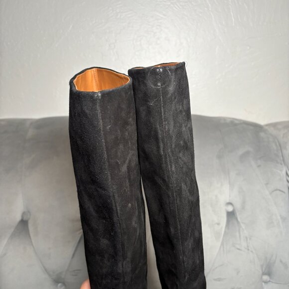 Tory Burch Black Suede Leather Platform Tall Boots – Women’s Size 7.5 - Picture 9 of 15